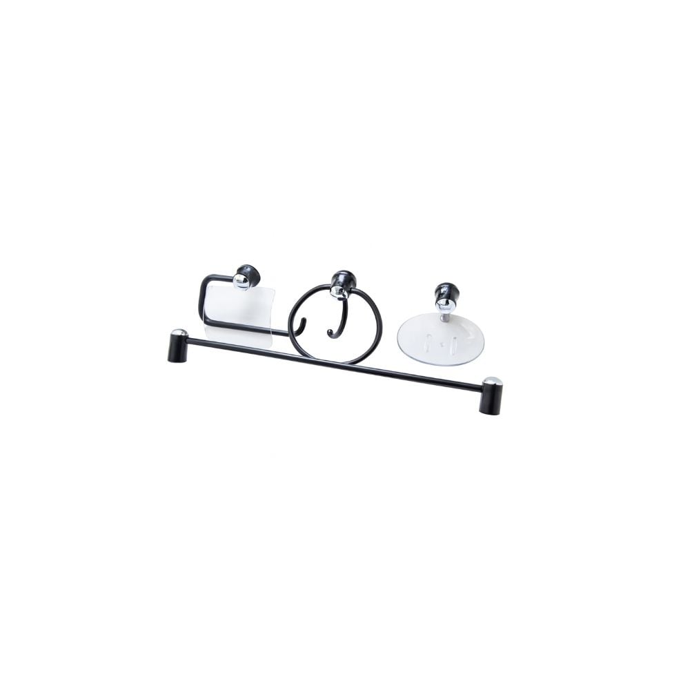 Kit Banheiro Brasil Preto Cristal 5 Peças | B130206010 - imagem 1