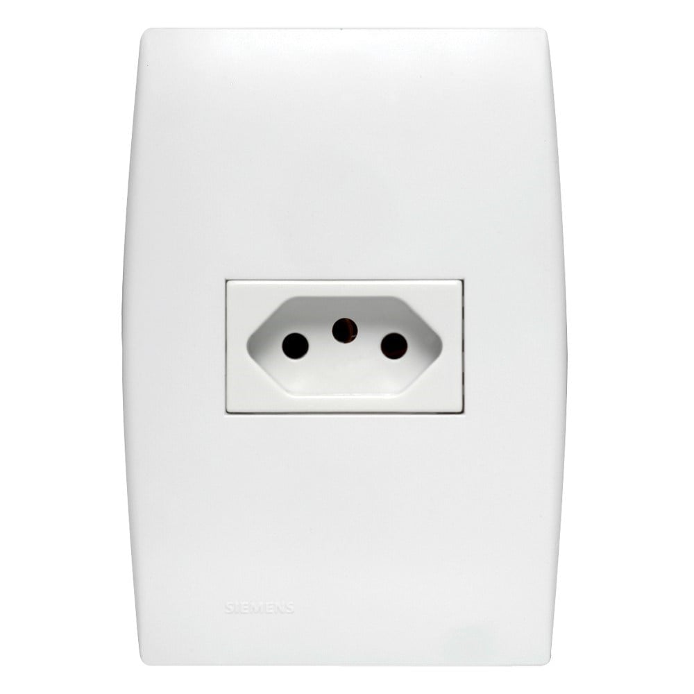 Conjunto Soprano Ilus 4X2 Branco com Placa 1 Tomada 20A 5UB99050