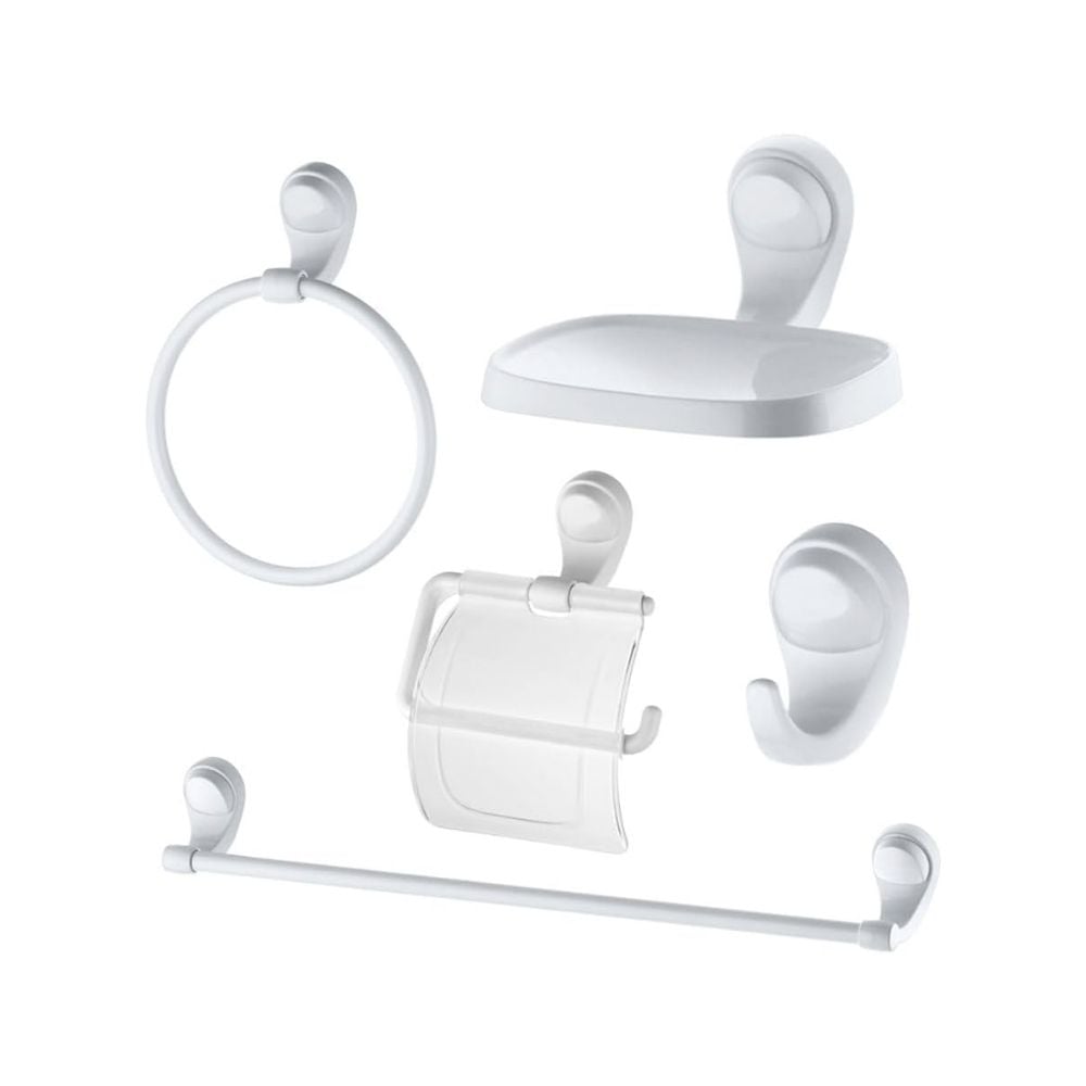 Kit Banheiro Lorenzetti Fortti Branco com 5 Peças | 7140006 - imagem 1
