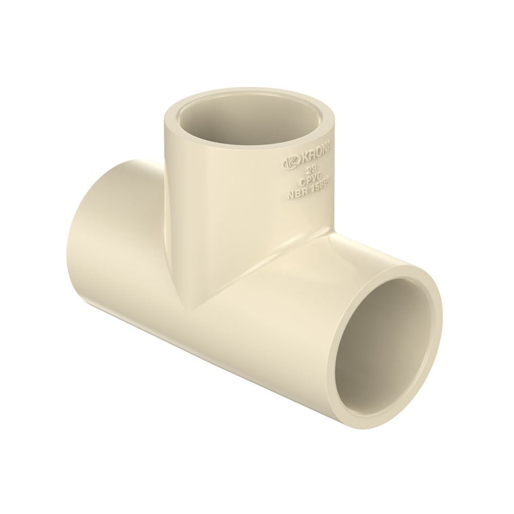 Tee Krona Ultraterm Fêmea Fêmea Fêmea CPVC DN22 1367