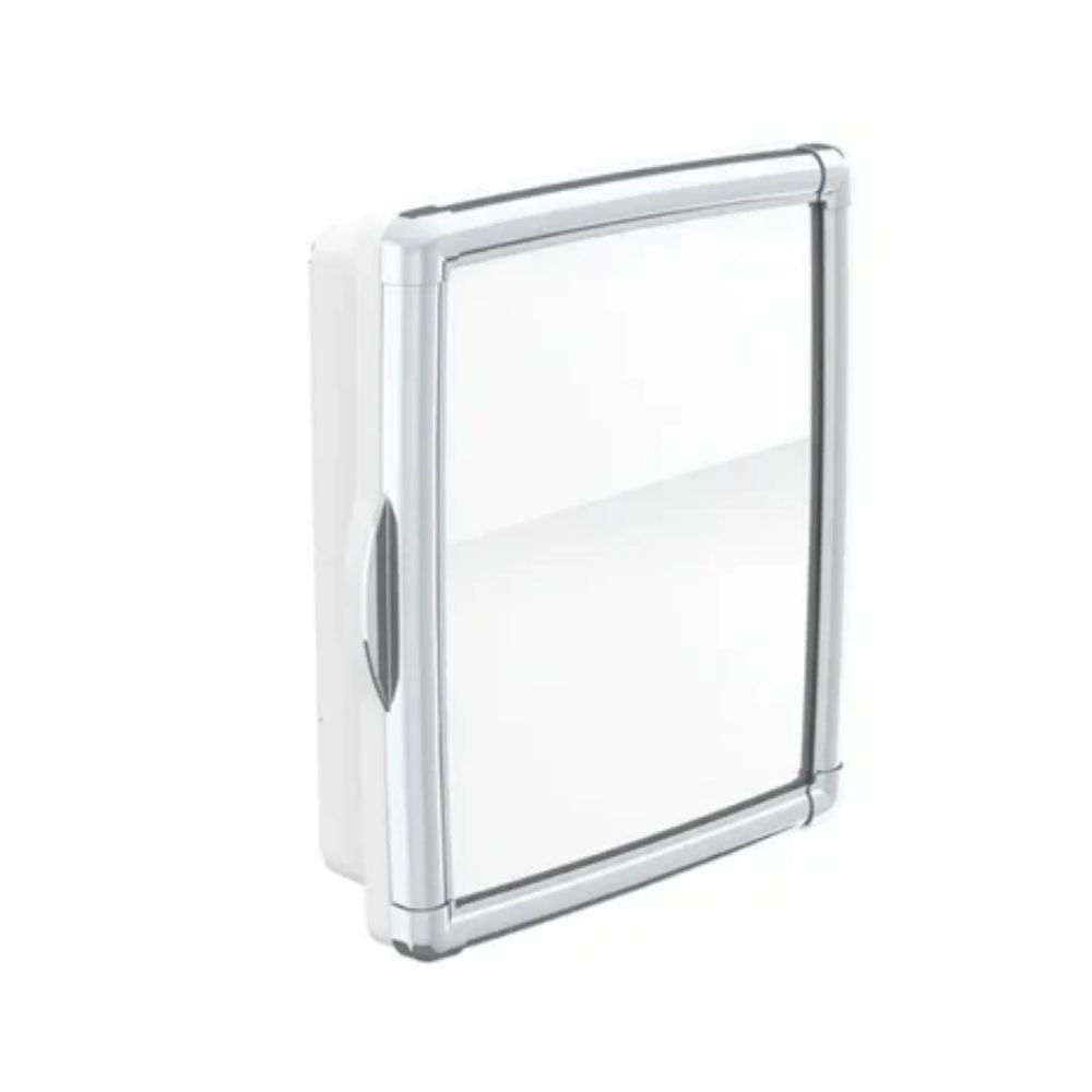 Armário Plástico Valeplast Externo 33X36 Branco /Cromado 68.032